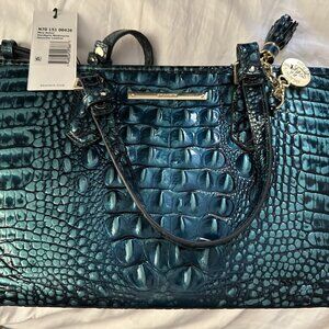 NWT Brahmin Mini Asher in VERDIGRIS